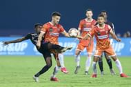As usual, Jorge Ortiz put in a terrific shift to keep the FC Goa machine ticking. Courtesy: ISL